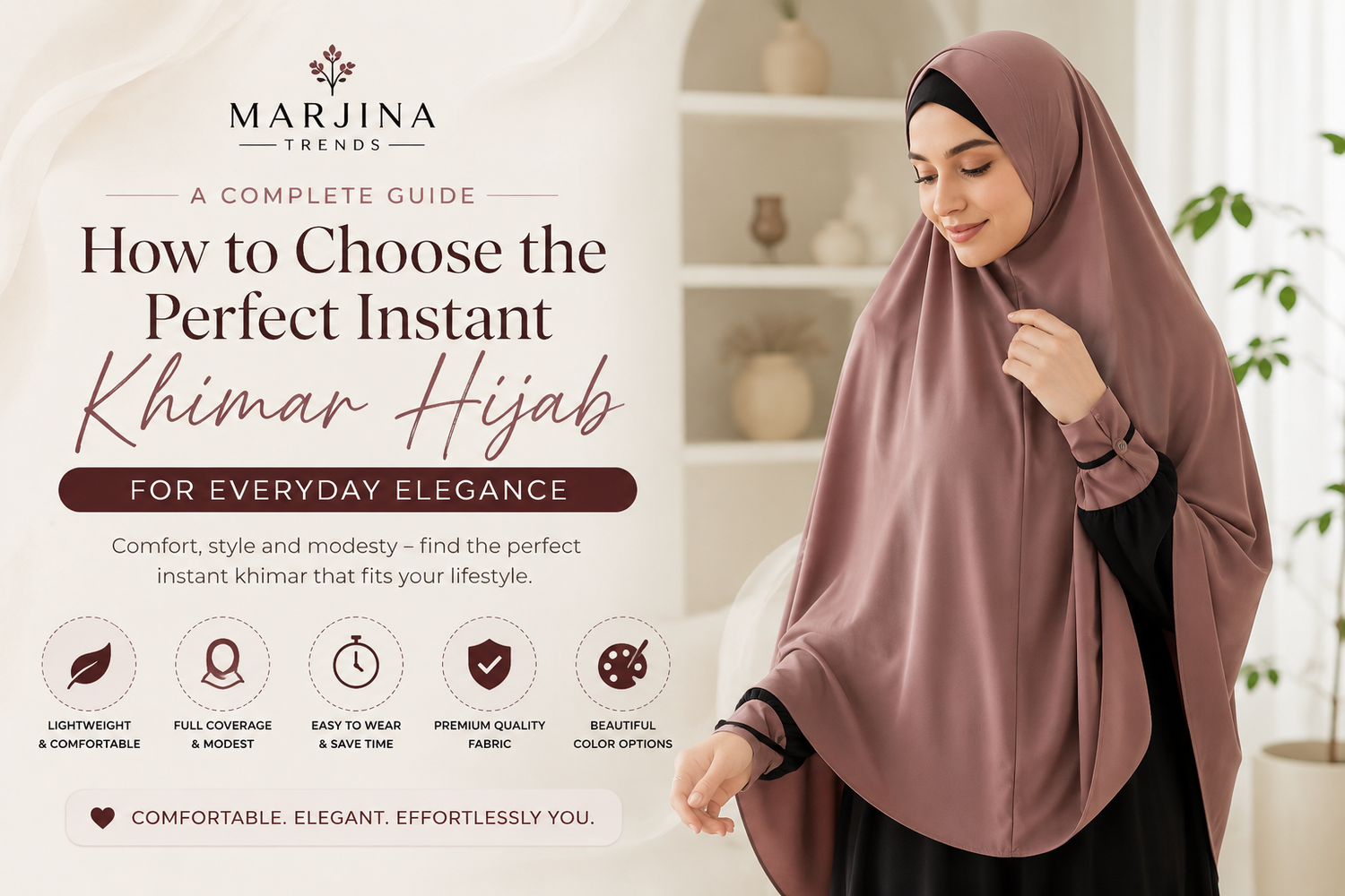 How to Choose the Perfect Instant Khimar Hijab for Everyday Elegance